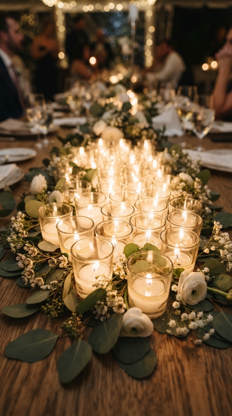 4. Votive Clusters for Intimate Ambiance