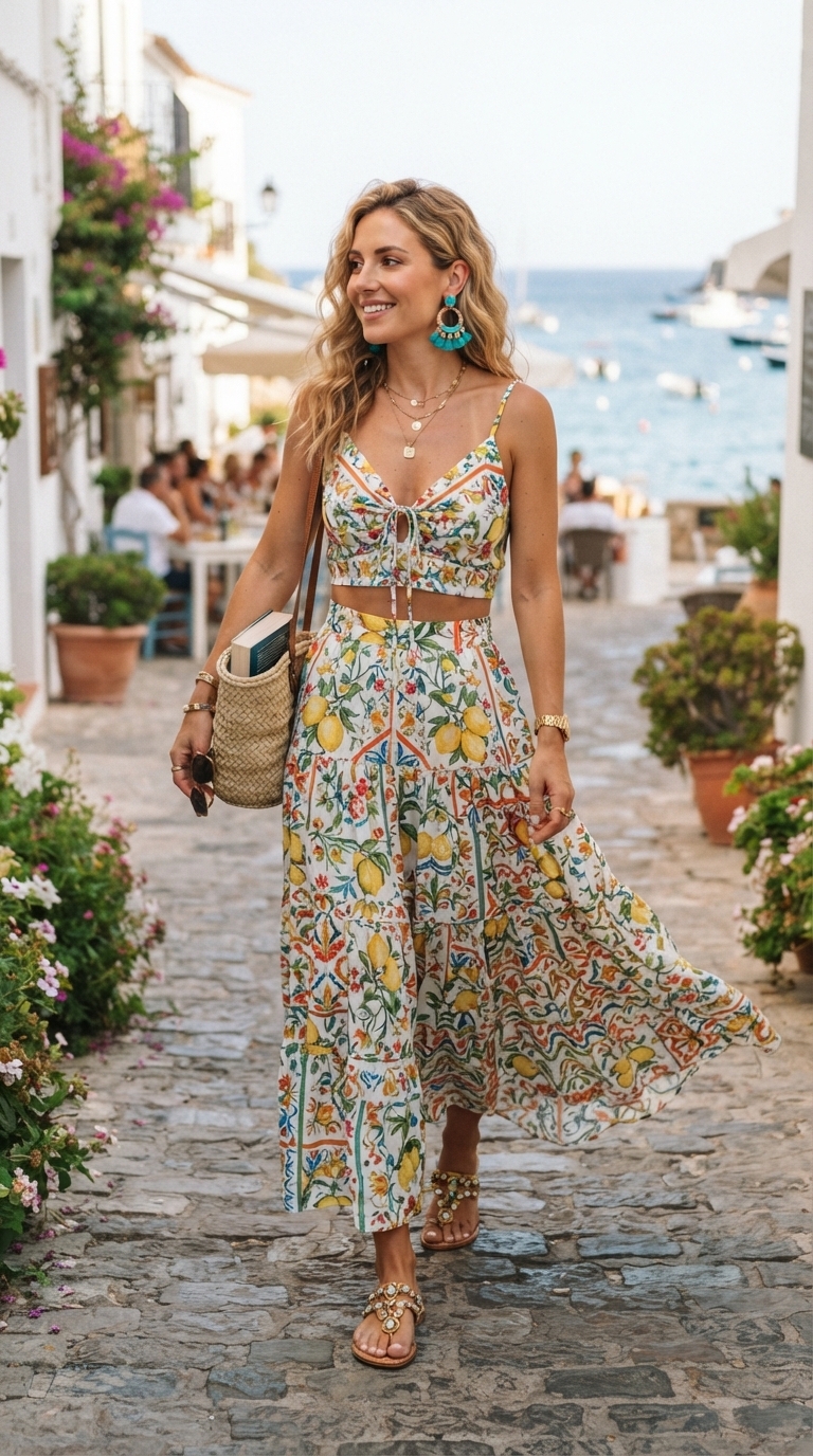 5. Breezy Two-Piece Skirt Set