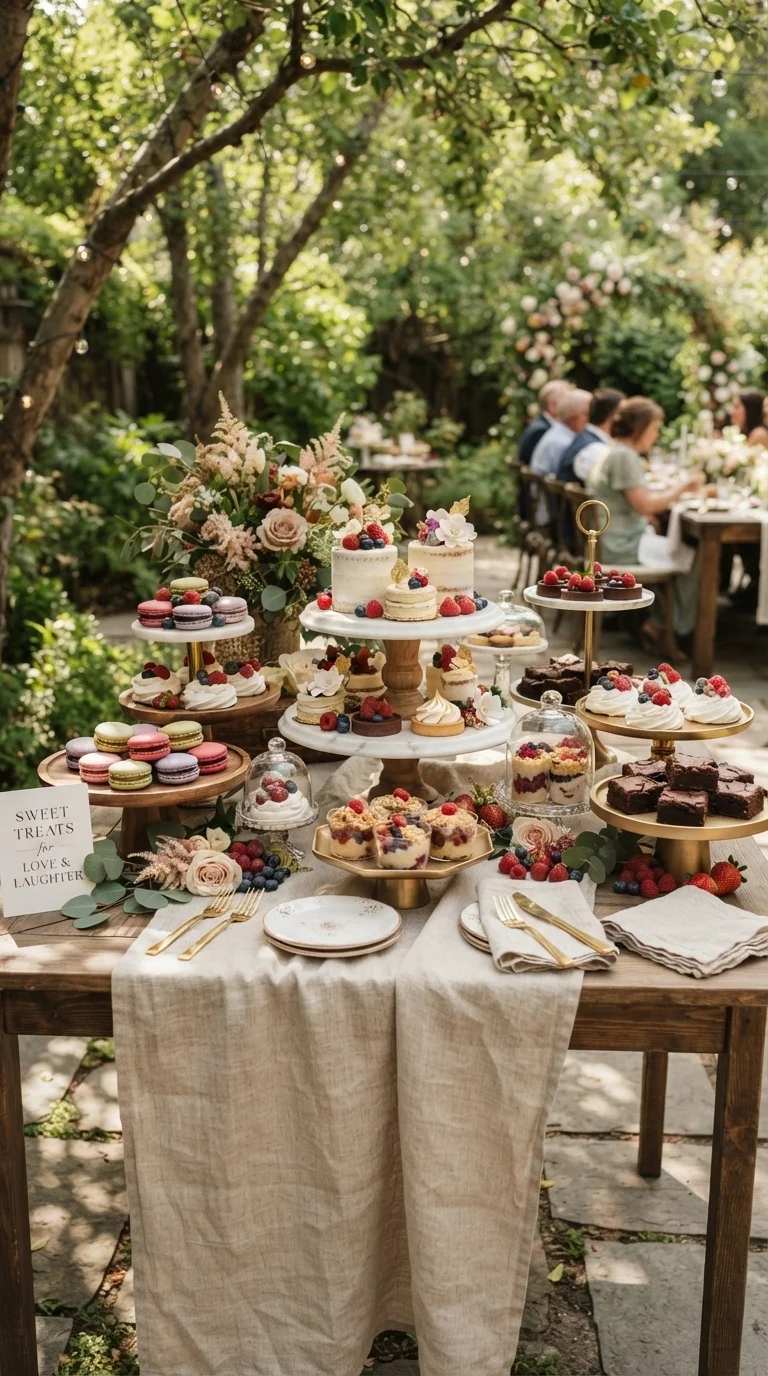 5. Curate a Gourmet Mini Dessert Bar