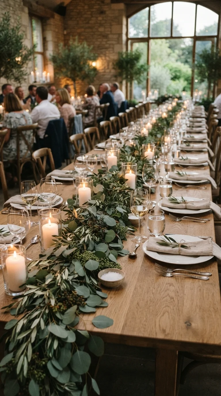 5. Lush Greenery Garlands for Tablescapes