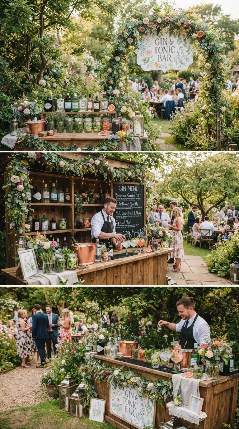 5. Whimsical Garden Gin Bar