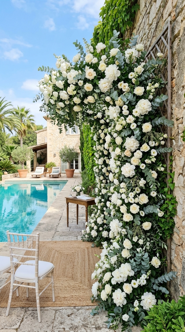 6. Cascading Floral Backdrops