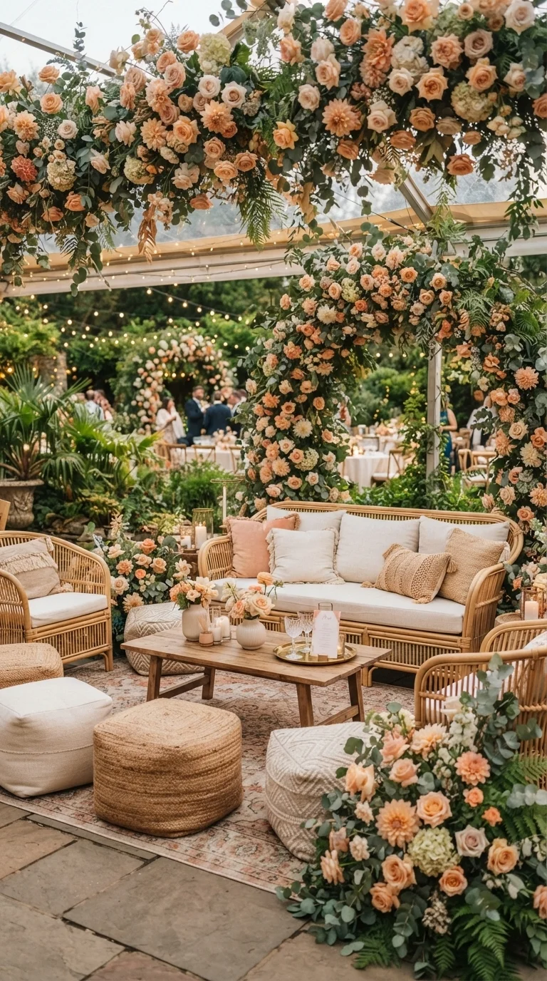 6. Lush Floral Accents & Greenery