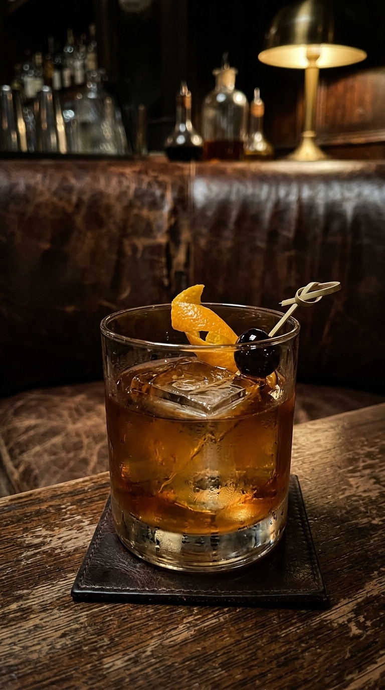 6. Offer a Sophisticated 'Groom's Choice' Old Fashioned
