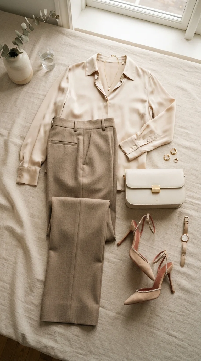 6. Tailored Trousers & Blouse Combo