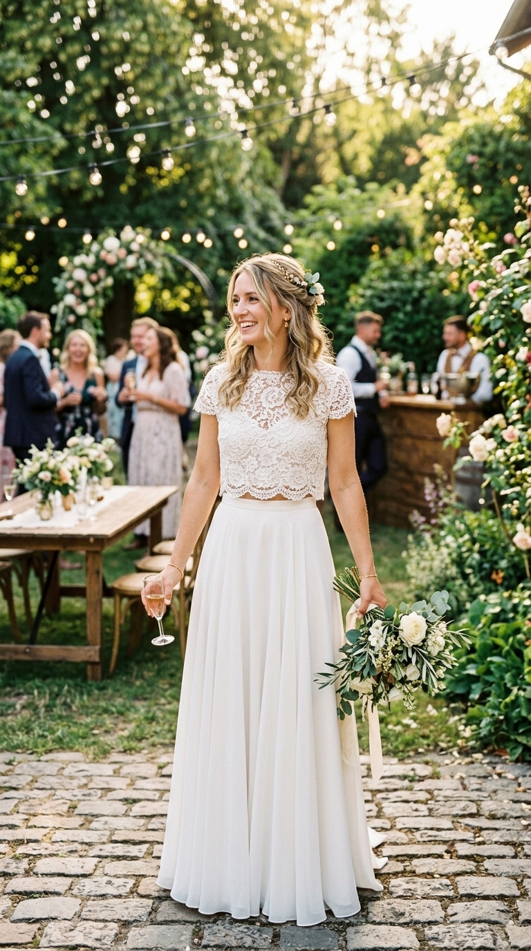 6. The Two-Piece Bridal Set