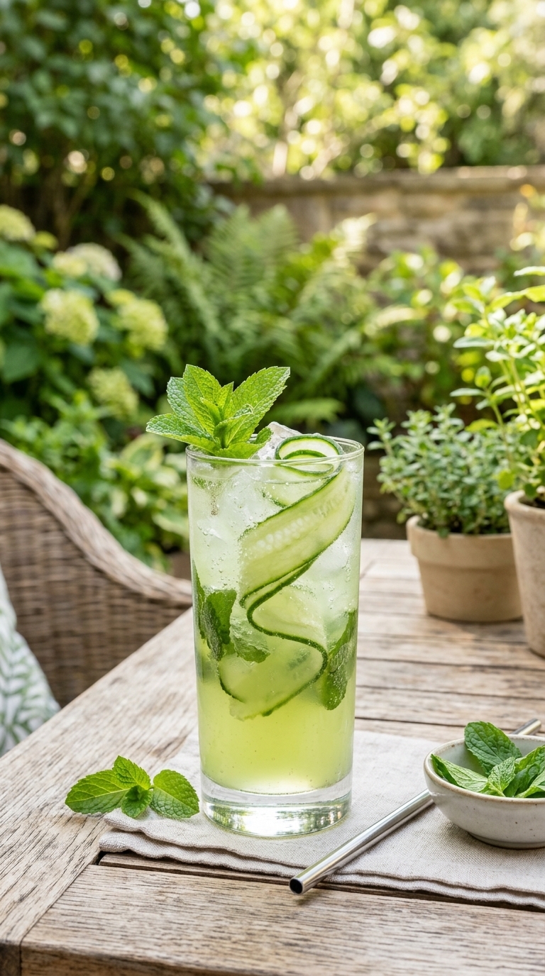 7. Freshen Up with a 'Garden Party' Cucumber Mint Gin Smash