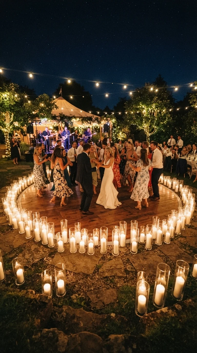 7. Romantic Candlelit Perimeter