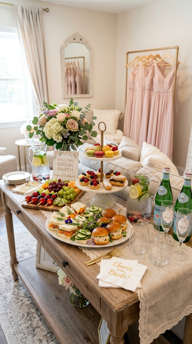 7. Schedule Essential Meals & Snacks for the Bridal Party & Vendors
