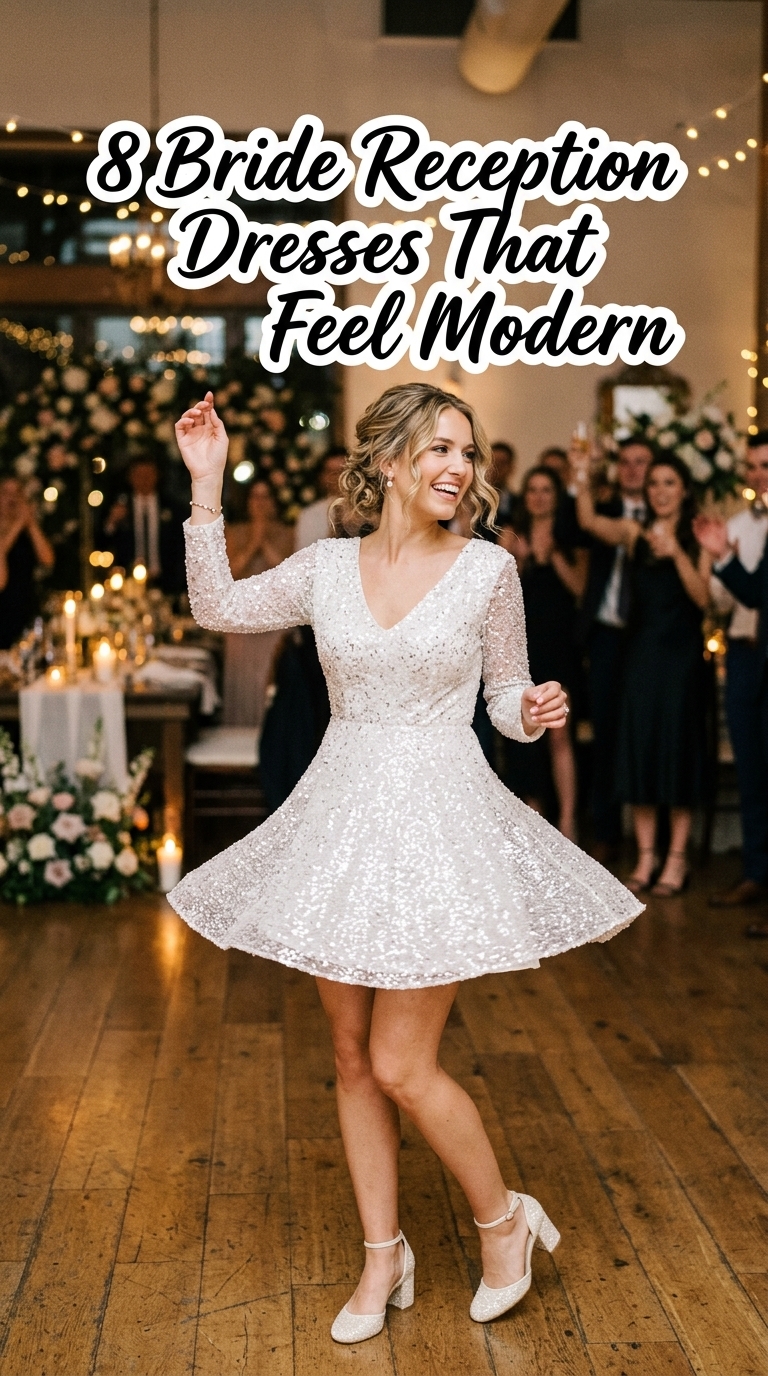 8 Bride Reception Dresses That Feel Modern