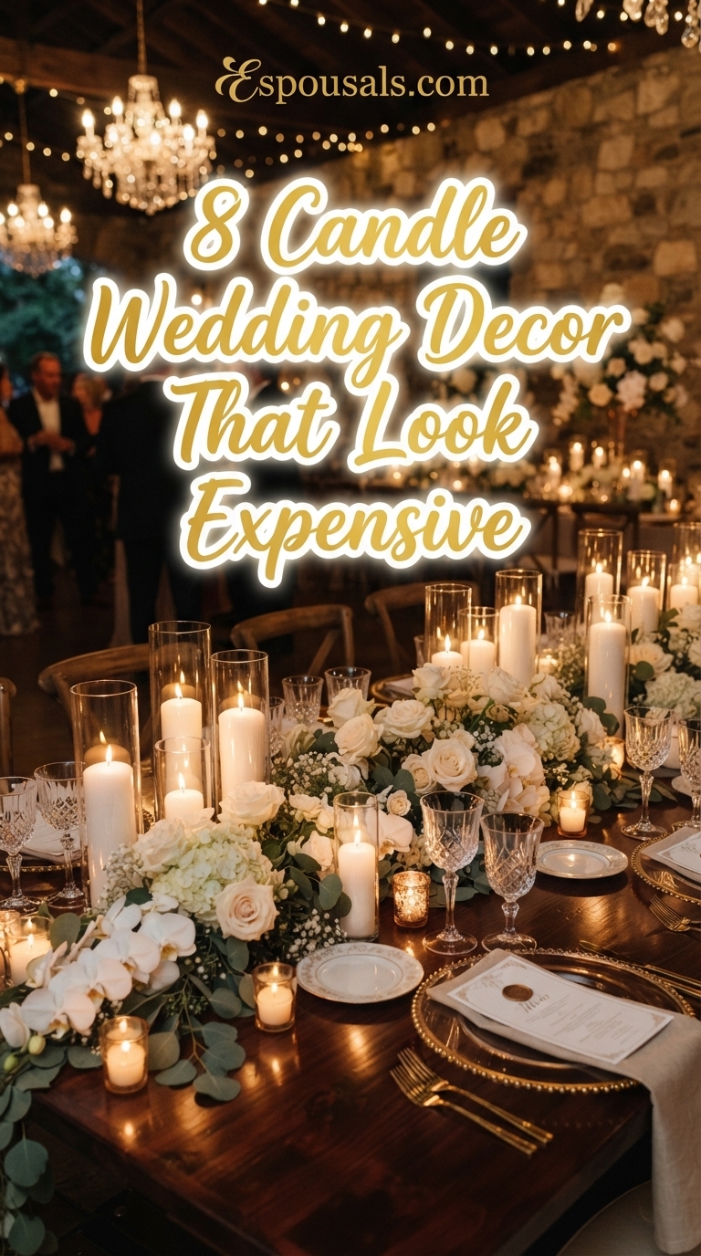 8 Candle Wedding Decor That Look Expensive