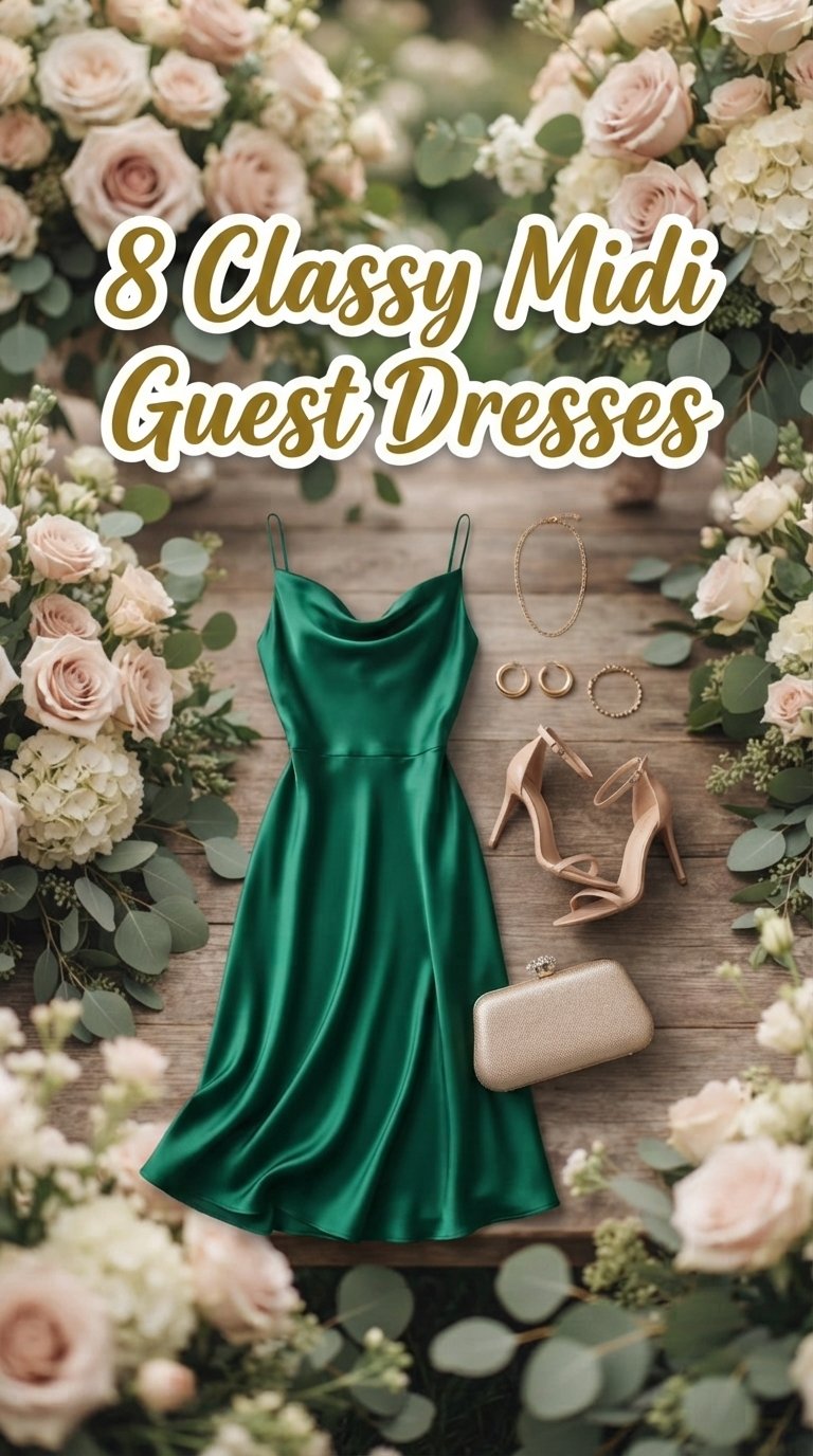 8 Classy Midi Guest Dresses