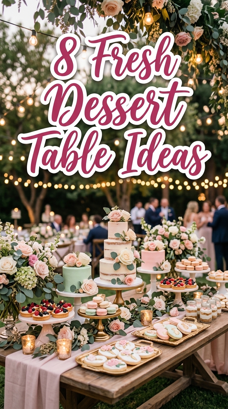 8 Fresh Dessert Table Ideas