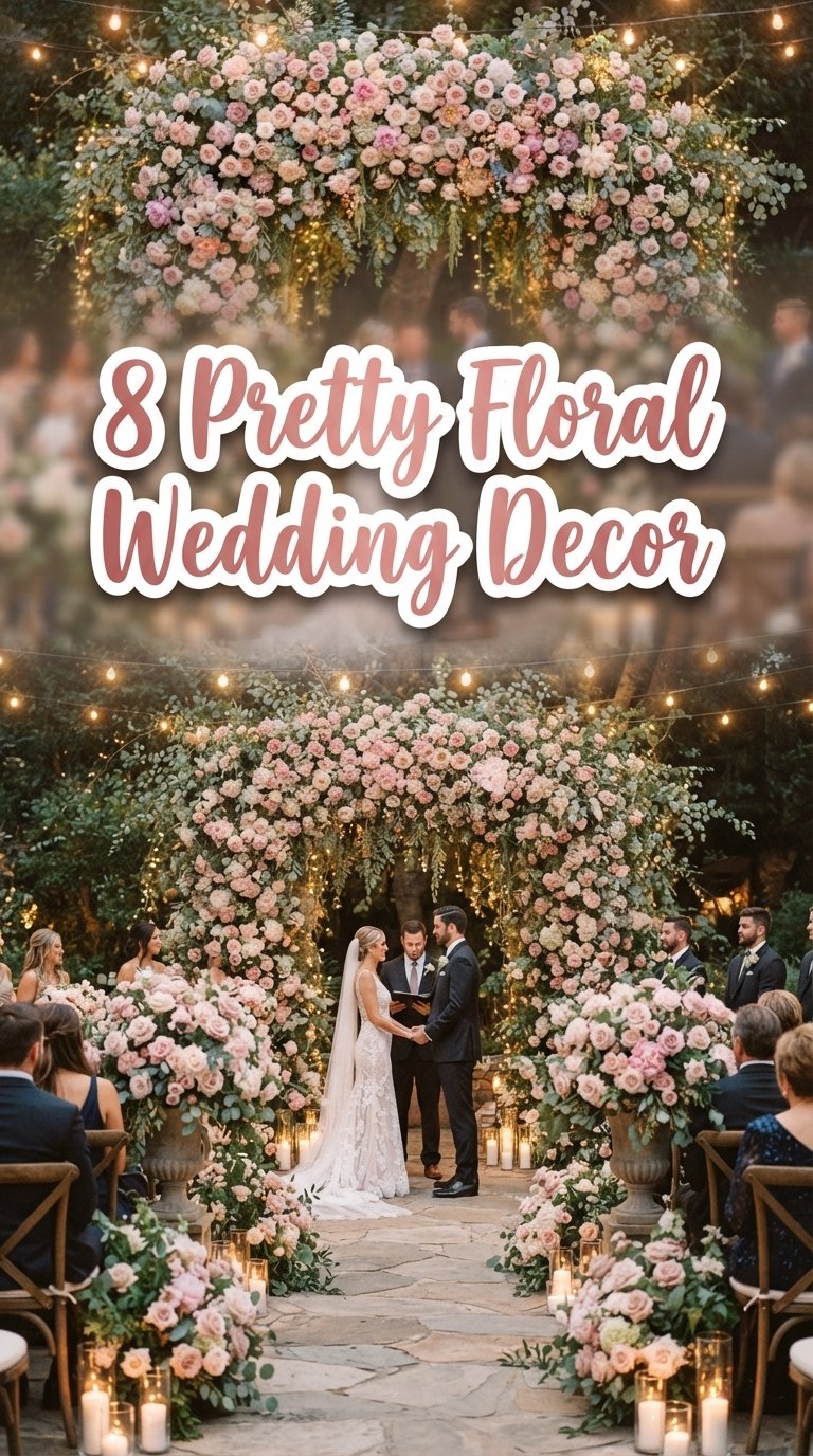 8 Pretty Floral Wedding Decor