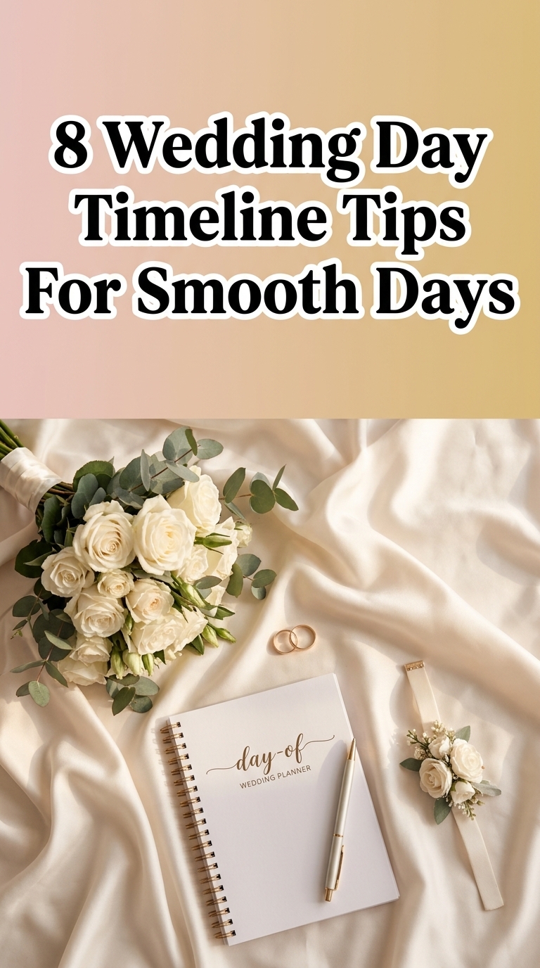 8 Wedding Day Timeline Tips For Smooth Days