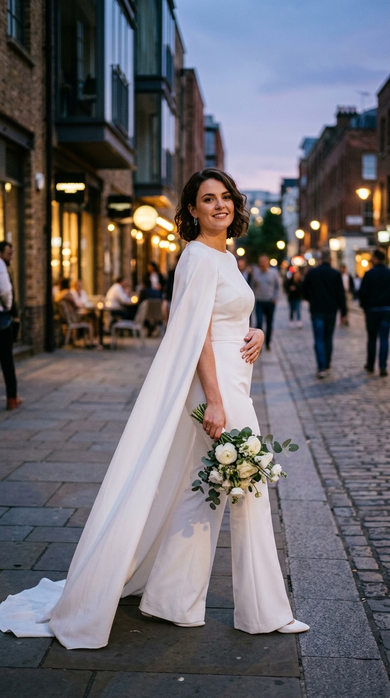 8. Bold Bridal Jumpsuit