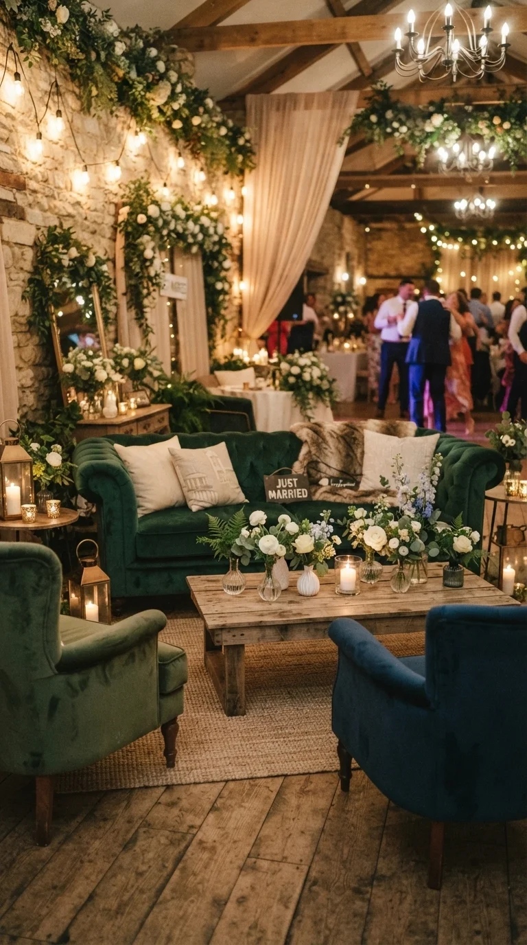 8. Create a Cozy Floral Lounge Area