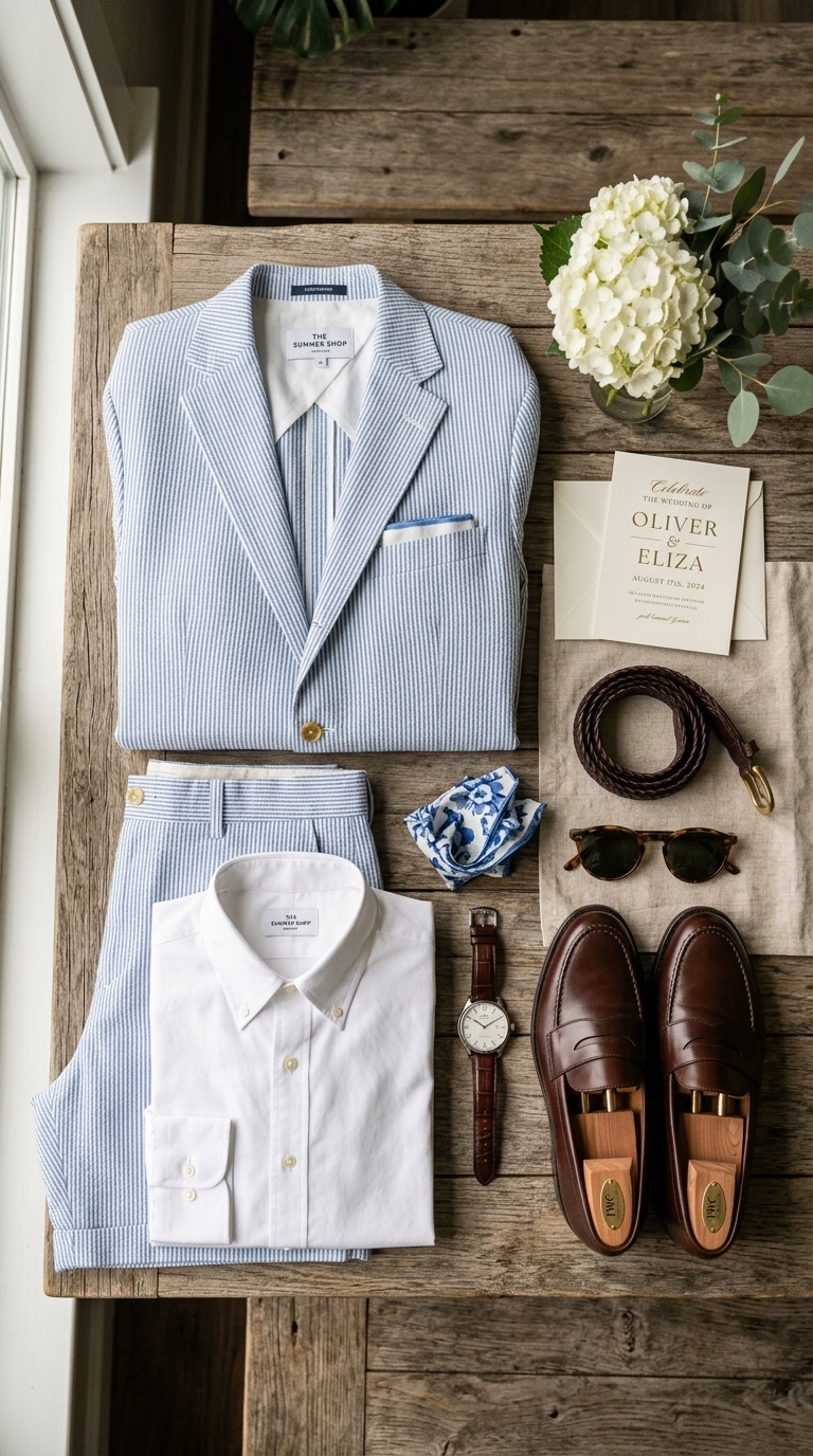 8. Embrace Southern Charm with a Seersucker Suit Set