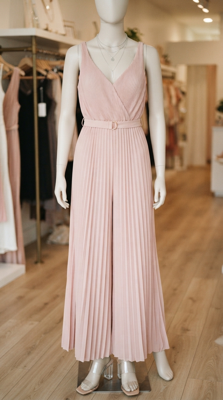 9. Modern Pleated Jumpsuit