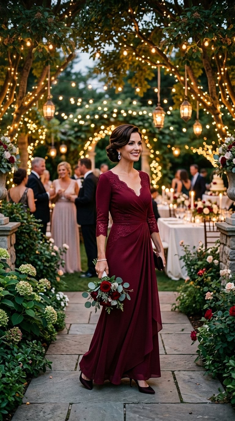 10 Romantic Merlot Wedding Guest Looks