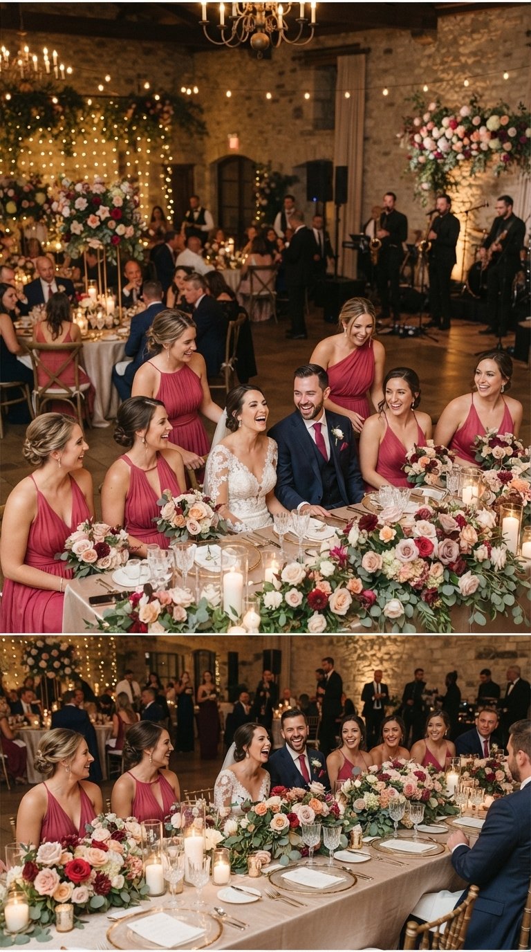 11 Raspberry Bridesmaid Color Pairings