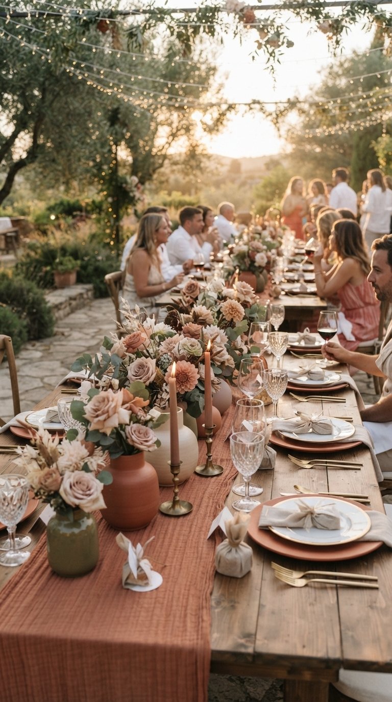 12 Muted Terracotta Wedding Decor Ideas