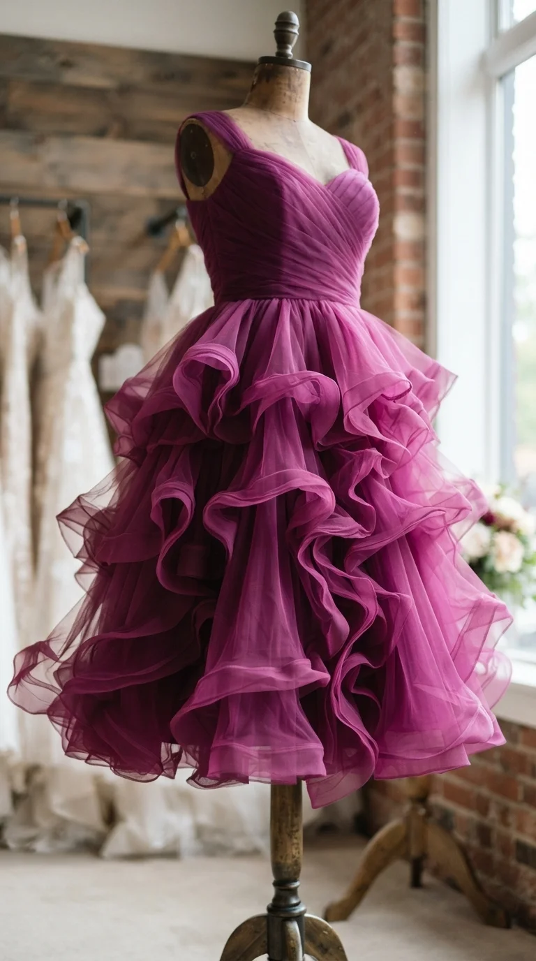 5. Romantic Ruffles and Tiered Skirts