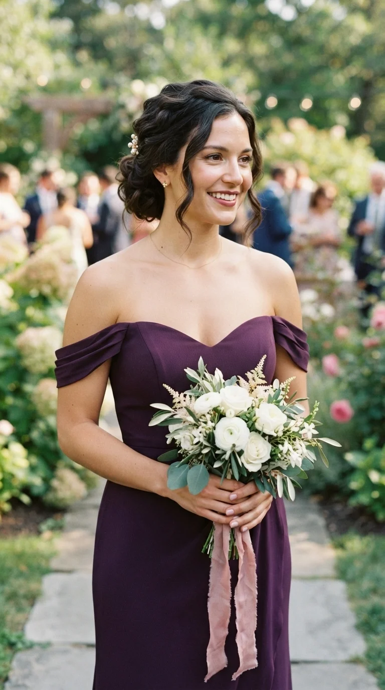 6. Elegant Off-the-Shoulder Neckline