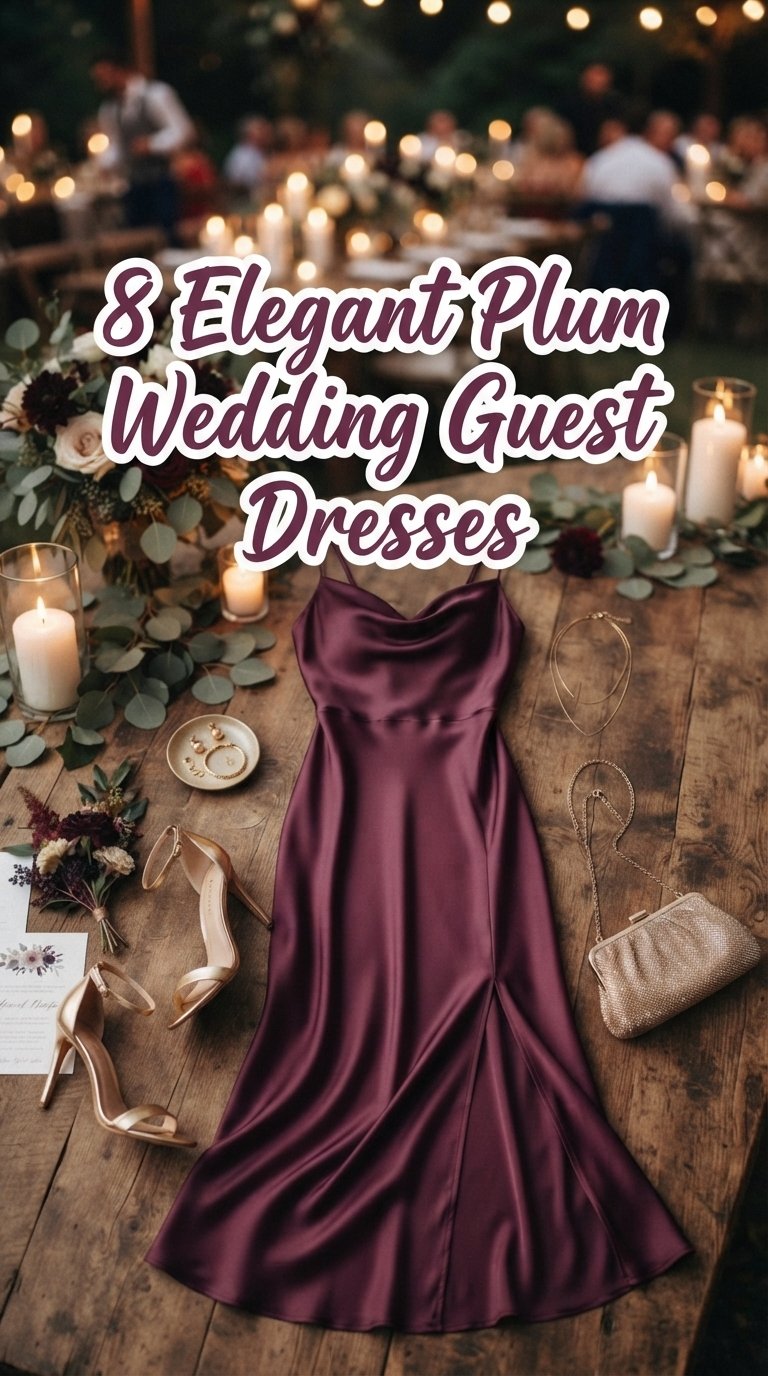 8 Elegant Plum Wedding Guest Dresses
