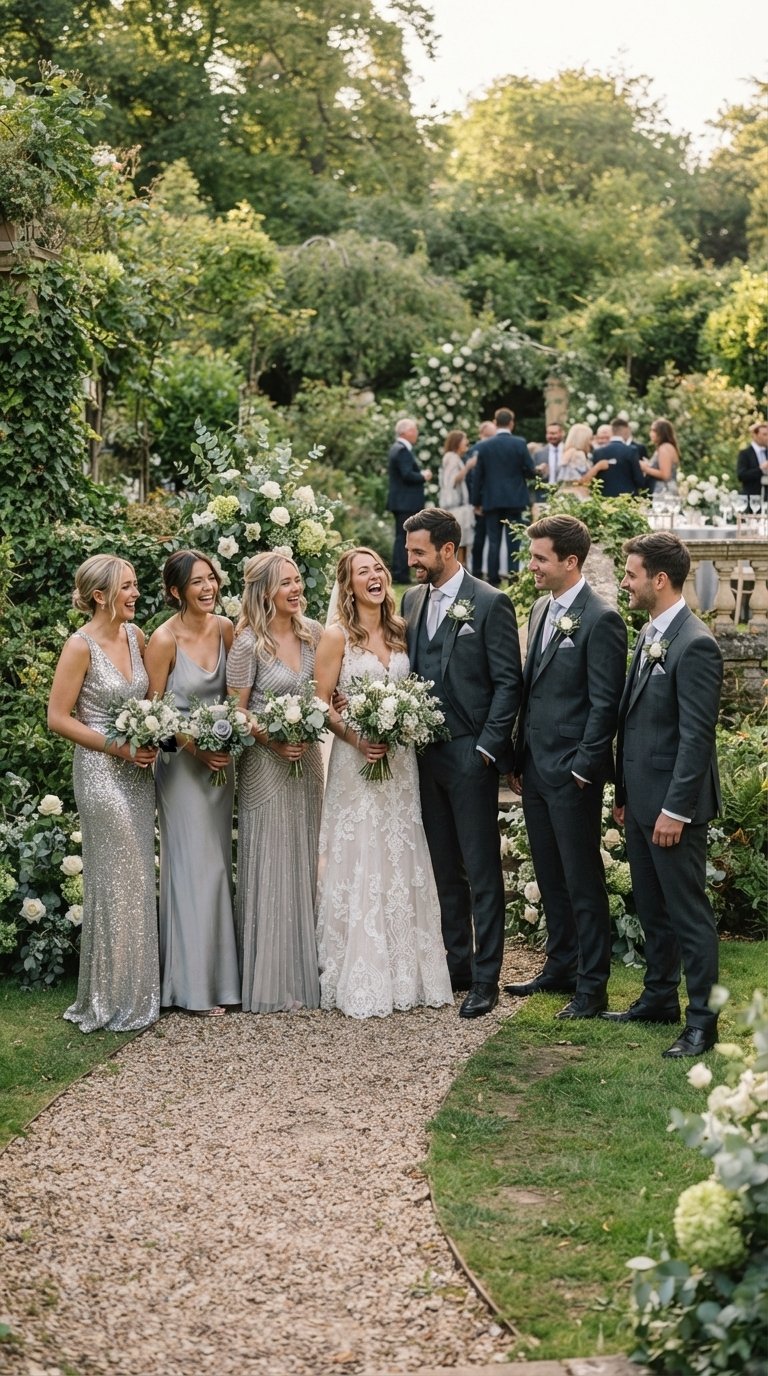9 Silver Bridal Party Styling Ideas