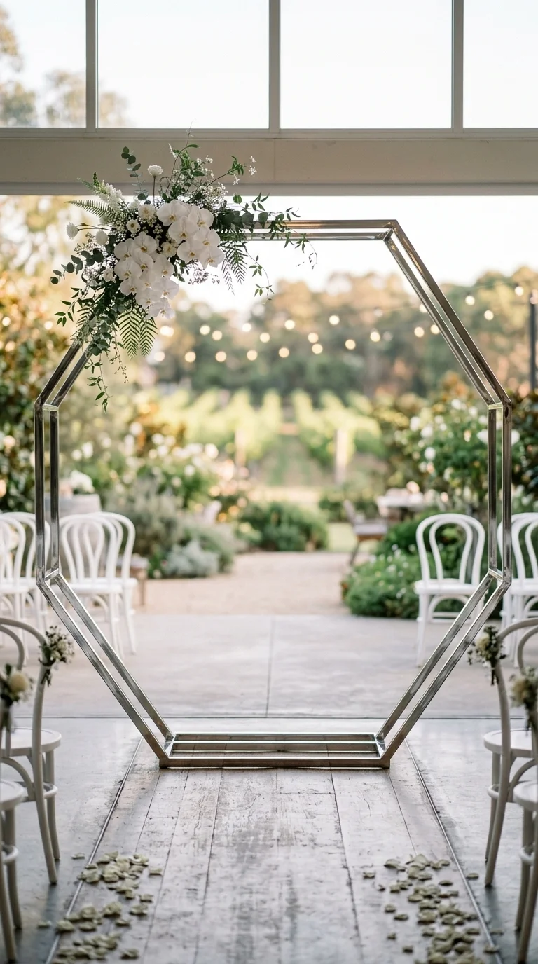 Architectural Chrome Ceremony Arch