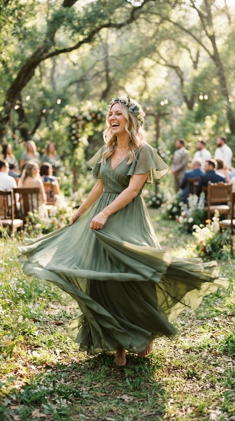 Bohemian Flowy Chiffon Dresses