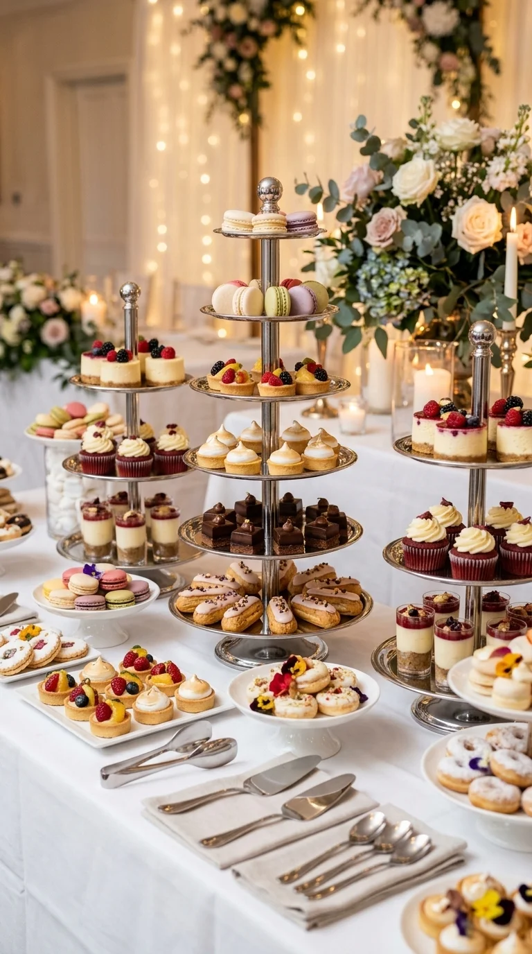 Chrome Dessert Bar Display