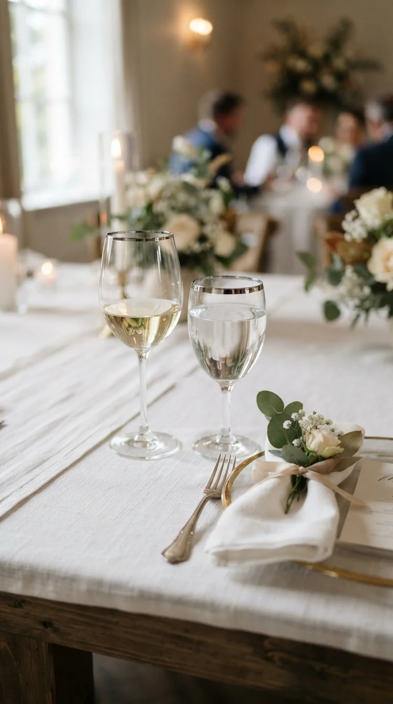 Chrome-Edged Glassware