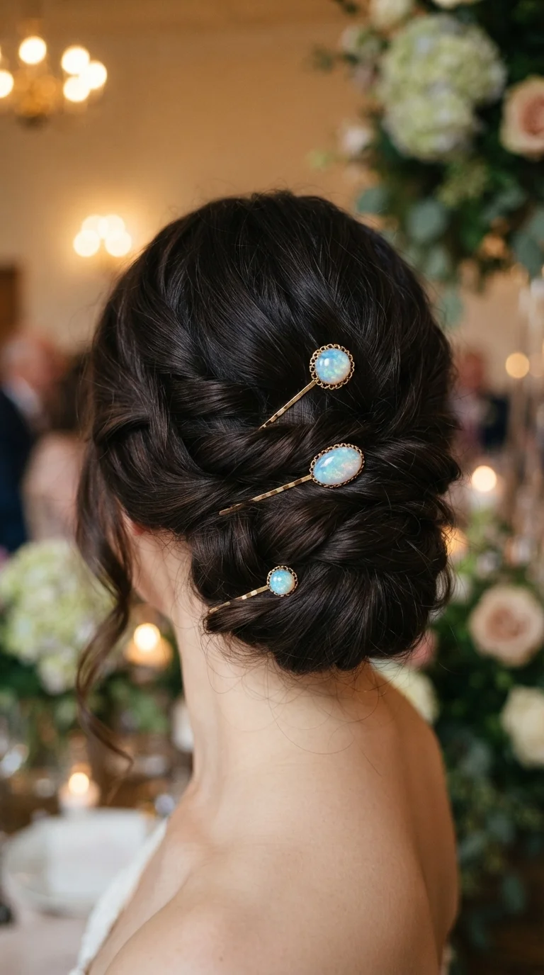 Delicate Opal Hairpins