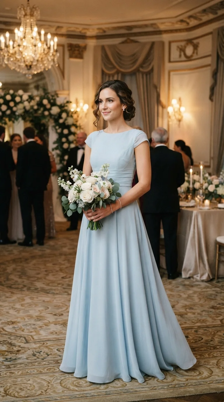 Full-Length Gowns with Modest Necklines