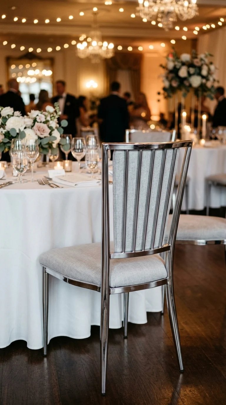 Modern Chrome Chair Details