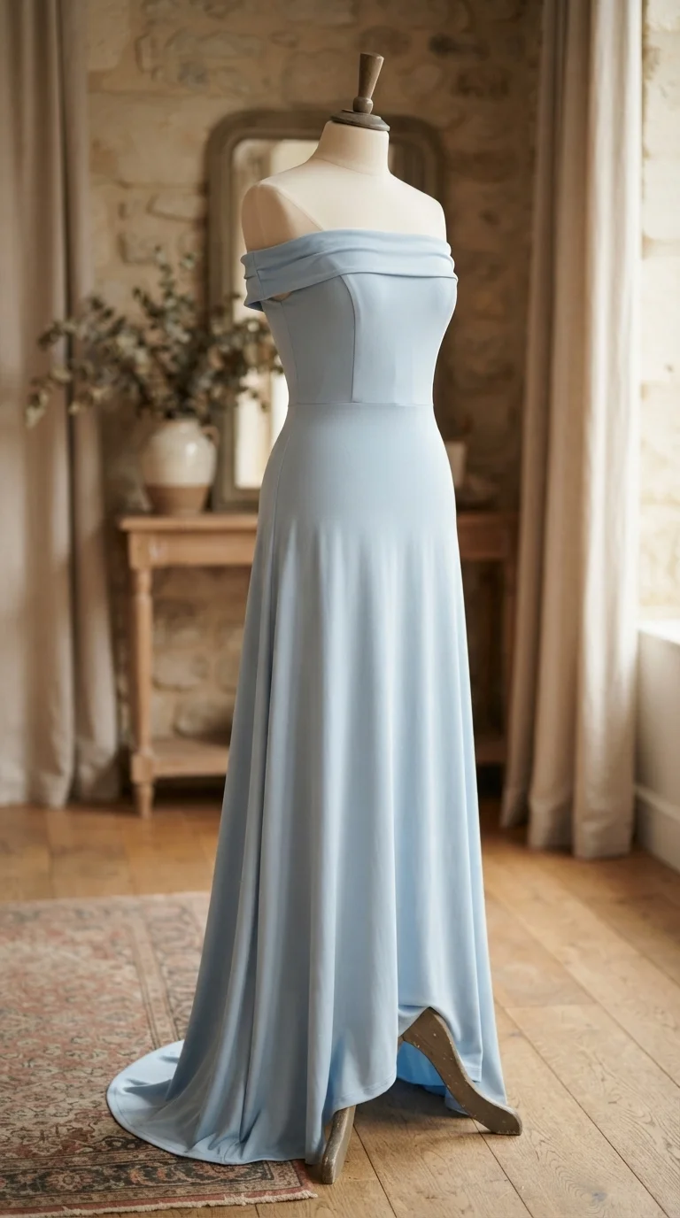 Off-the-Shoulder Maxi Dress