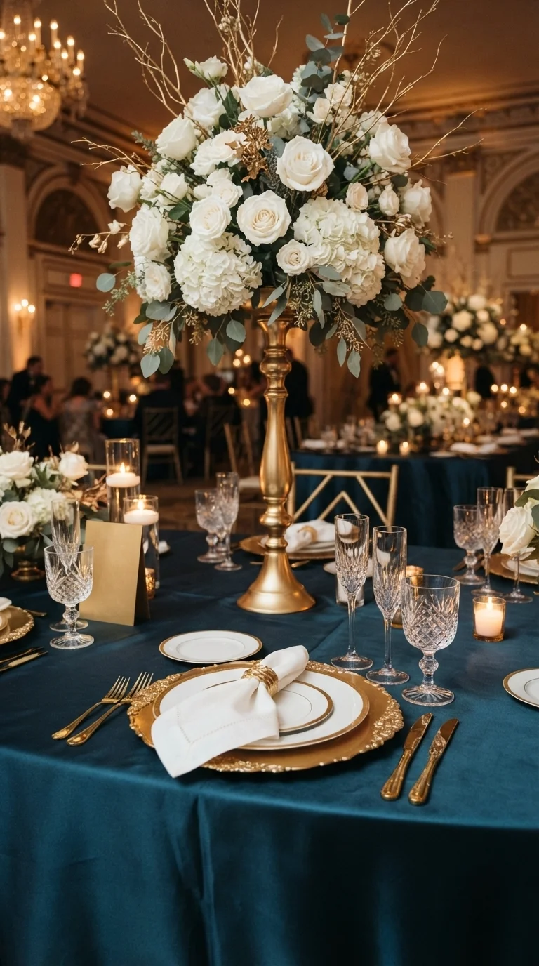 Opulent Gold and Teal Affair