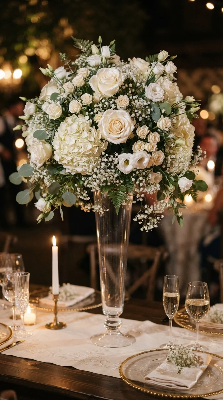 Pearlescent Floral Arrangements