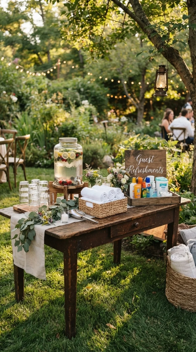 Provide Thoughtful Guest Comfort Stations