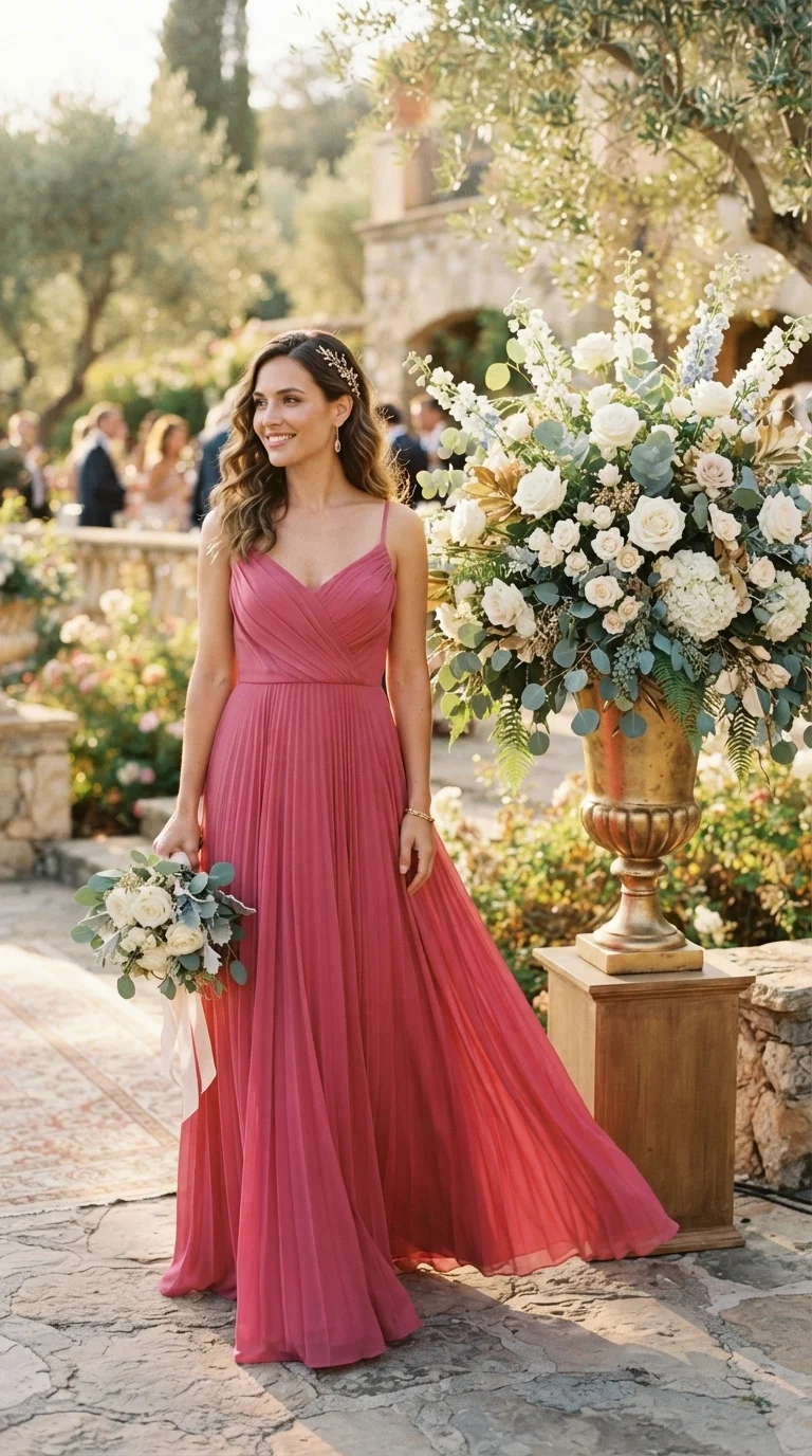 Raspberry and Gold Glamour
