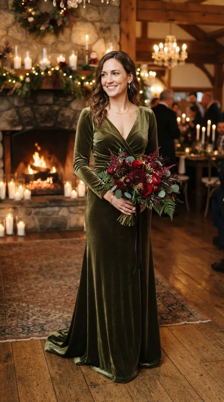 Rich Velvet for Winter Weddings
