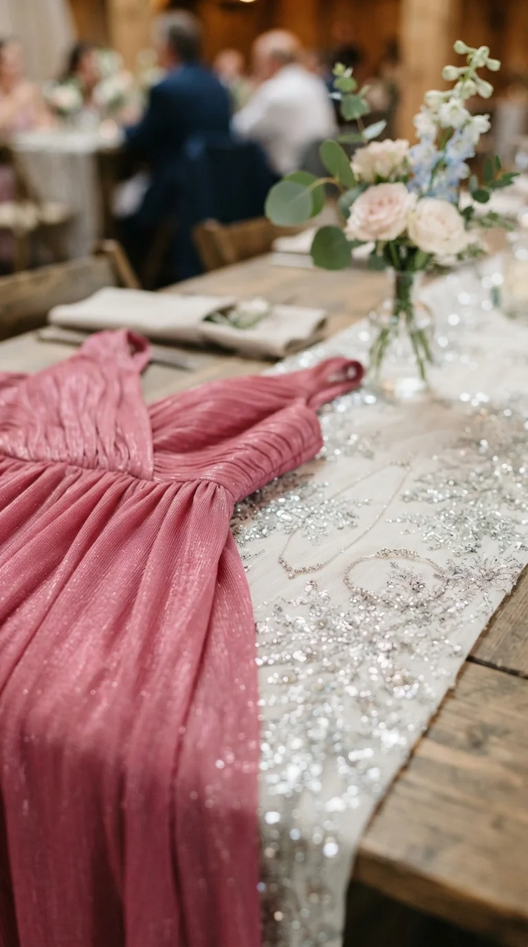 Sparkling Raspberry and Silver