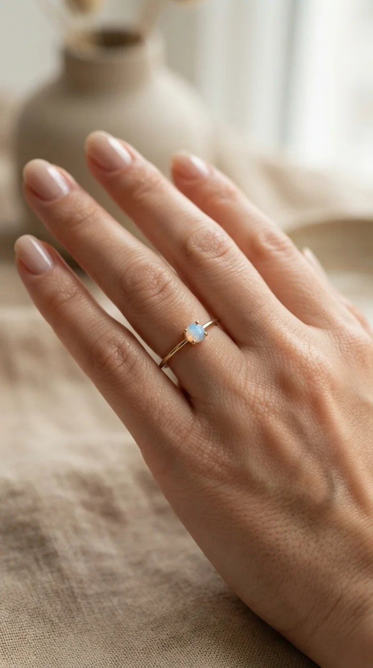 Subtle Opalescent Ring